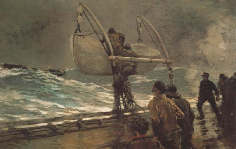 Winslow Homer Das Notsignal Sweden oil painting art